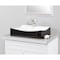 Novatto Black and White Porcelain Bath Sink with Faucet Hole, No Overflow NP-01134BW - alternate 3